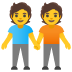 🧑‍🤝‍🧑 people holding hands display on Google